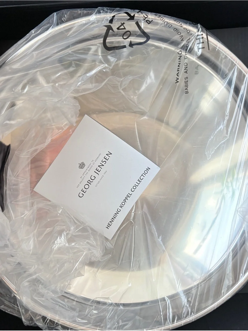 Georg Jensen Koppel Serving Bowl Silver Serving Bowl
